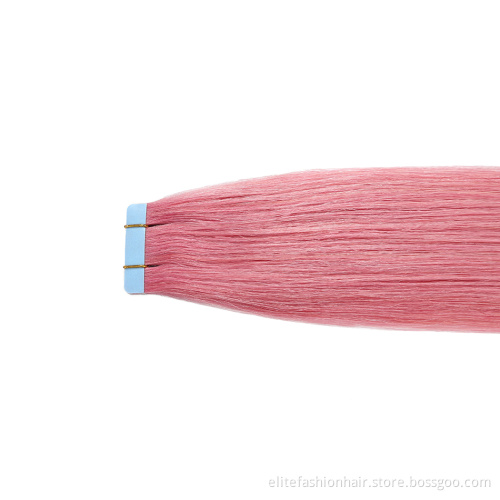 European Double Drawn Russian Human Hair Tape Hair Extension, High Quality Natural Remy Tape In Hair Extension